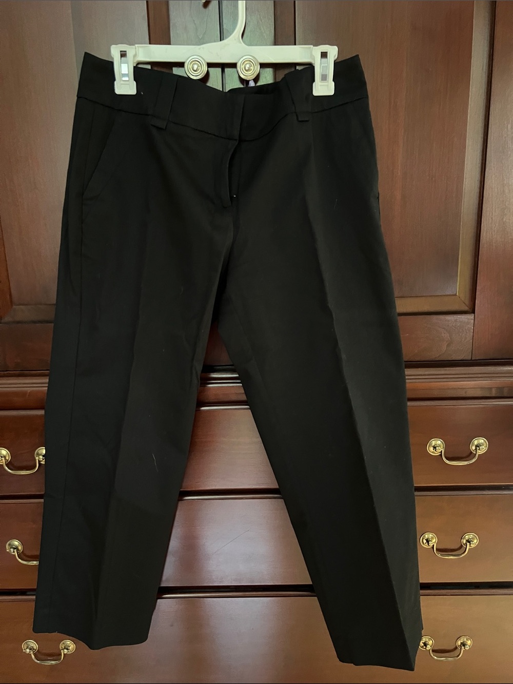 New York & Company Black Womens Dress Pants - Straight cropped Leg